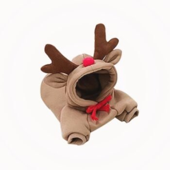 Warm Dog Winter Clothes Cute Fruit Dog Coat Hoodies Fleece Pet Dogs Costume Jacket for French Bulldog Chihuahua Ropa para Perro(Coffee,XS)