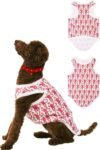 Dog Pajamas Clothes for Small Medium Dogs Cats T-Shirts Vest Soft Doggie Apparel Pjs Puppy Cute Outfits Pet Clothing